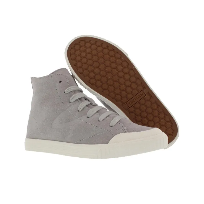 TRETORN Marley Slip Resistant High Top Canvas Shoes Women's Gray-3