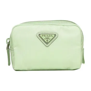 PRADA Fabric Clutch Women's Green