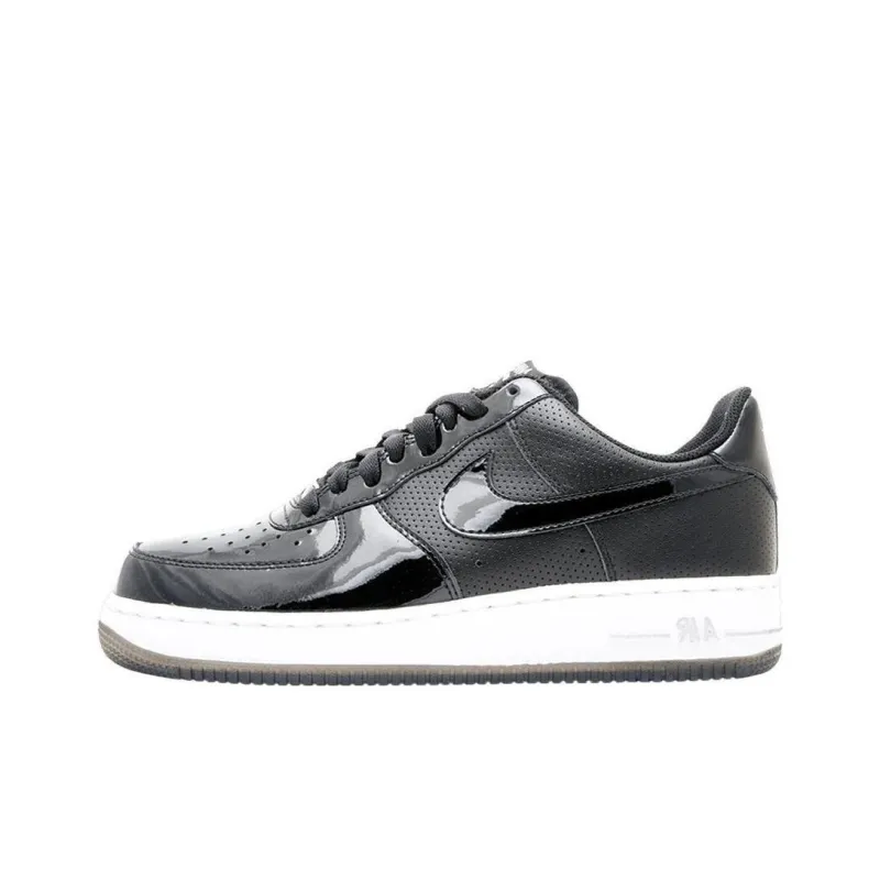 Nike Air Force 1 Cushioning Lightweight Low Top Skateboard Shoes Unisex Black Silver-0