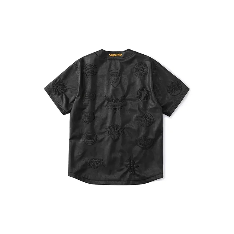 STARTER x NBA Set in Sleeve T Shirt Unisex Black-1