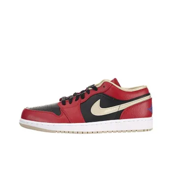 JORDAN 1 Low Red Black Gold