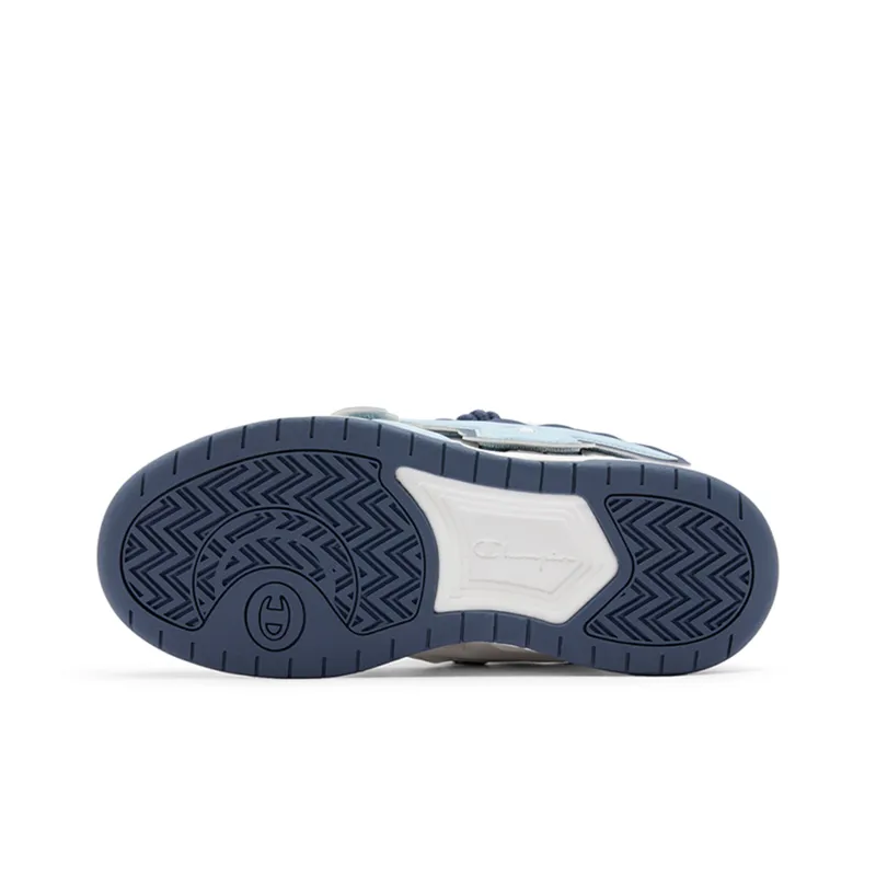 Champion TronSkateV1 Low Top Skateboard Shoes Men's Milk White/Glacier Blue-4