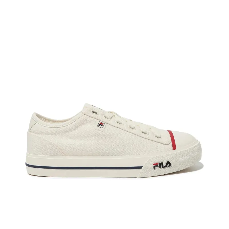 FILA Como V2 Abrasion Resistant Low Top Canvas Shoes Unisex Beige-1