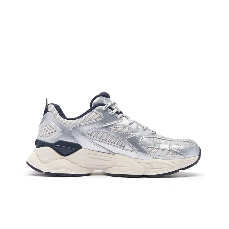 QIAODAN Qiyuan Lightweight And Wear resistant Low Top Casual Shoes Men's Silver Gray-1