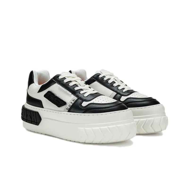 both Tyres Leather Platform Sneakers-2