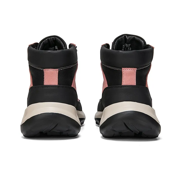 HANG TEN Cushioning Anti-Slip And Wear-Resistant Coverage Mid-Top Outdoor Shoes Women's Black Pink-3