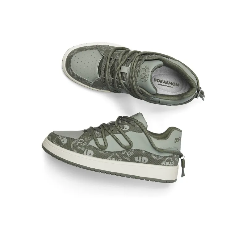 DoraemonA Box Limited Edition Puffy Shoes Low-Top Skateboard Shoes Unisex-128