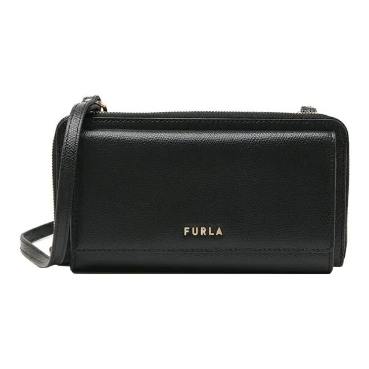 Furla Leather Crossbody Bag, Shoulder Bag Women's Black-0