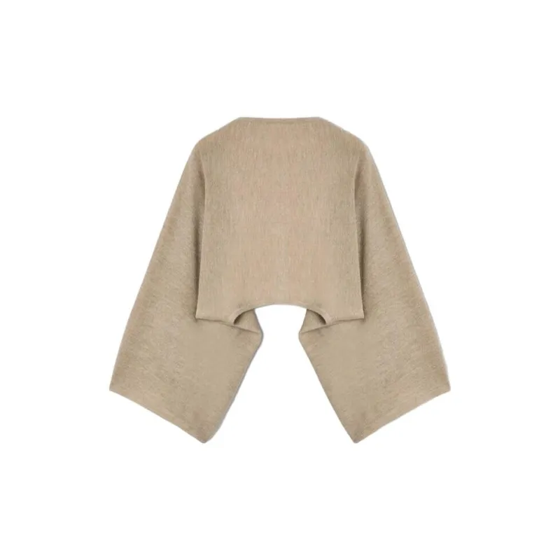 Loro Piana Cocooning Shrug Knitwear Women's Beige-1