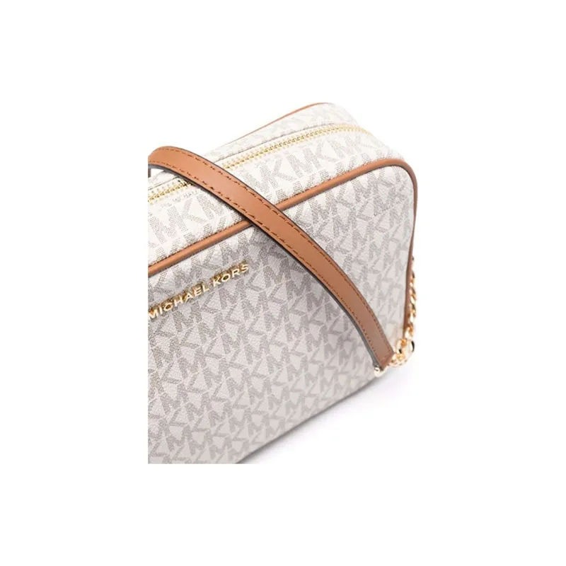 MICHAEL KORS Jet Set Canvas Crossbody Bags Shoulder Bags Women's Vanilla-2