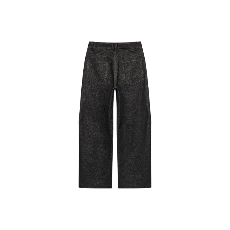 MODITEC Casual Pants Unisex Washed Black-1