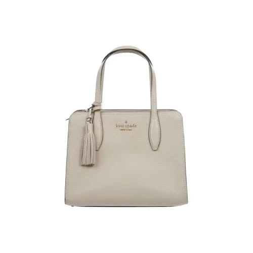 Kate Spade Litchi Grain Leather Shoulder Bag, Crossbody Bag, Handbag Small Size Women's Warm Beige