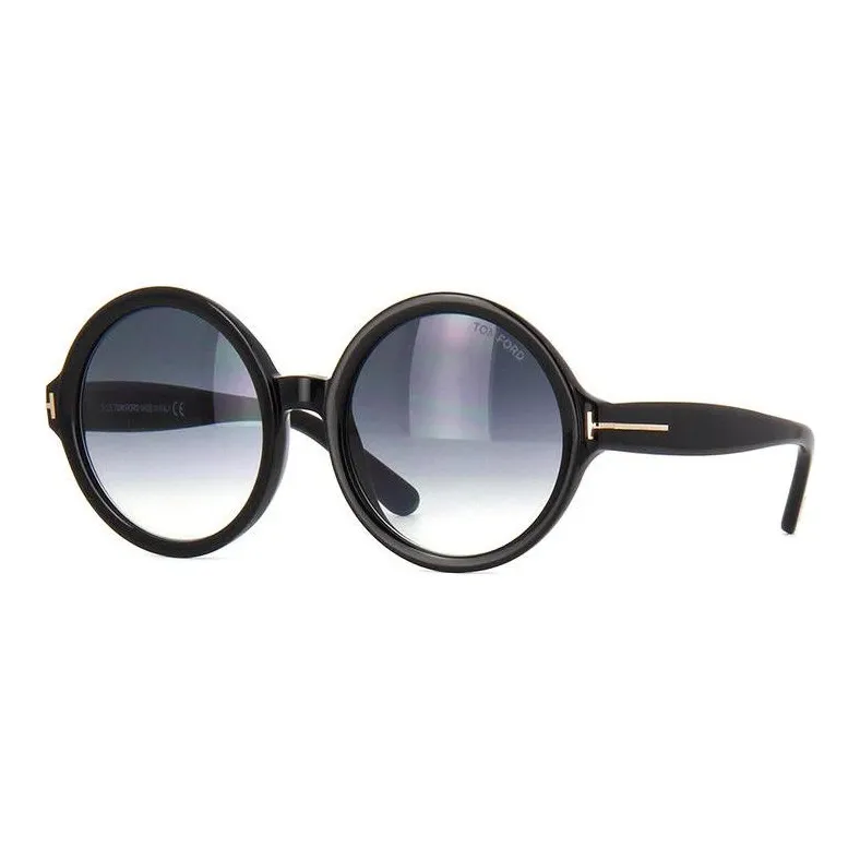 TOM FORD Oval Sunglasses Women's Black-0