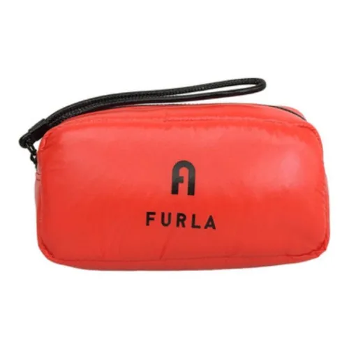 Furla Nylon Makeup Bag Women's Pomegranate Red