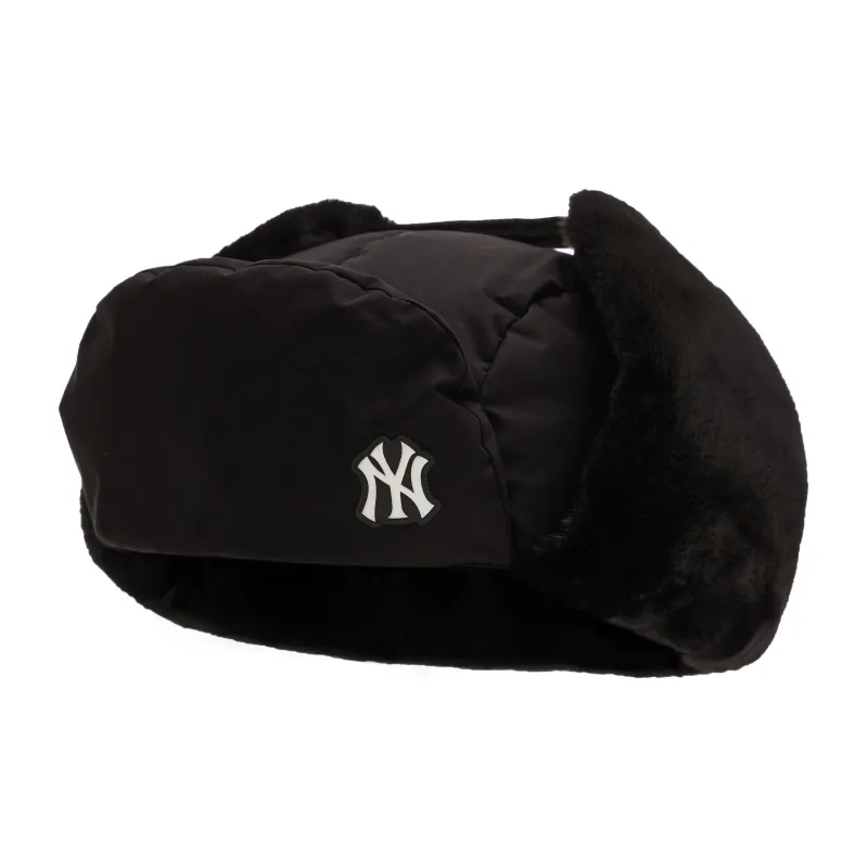 MLB New York Yankees Polyester Trapper Hat Earflap Hat Unisex Black-1