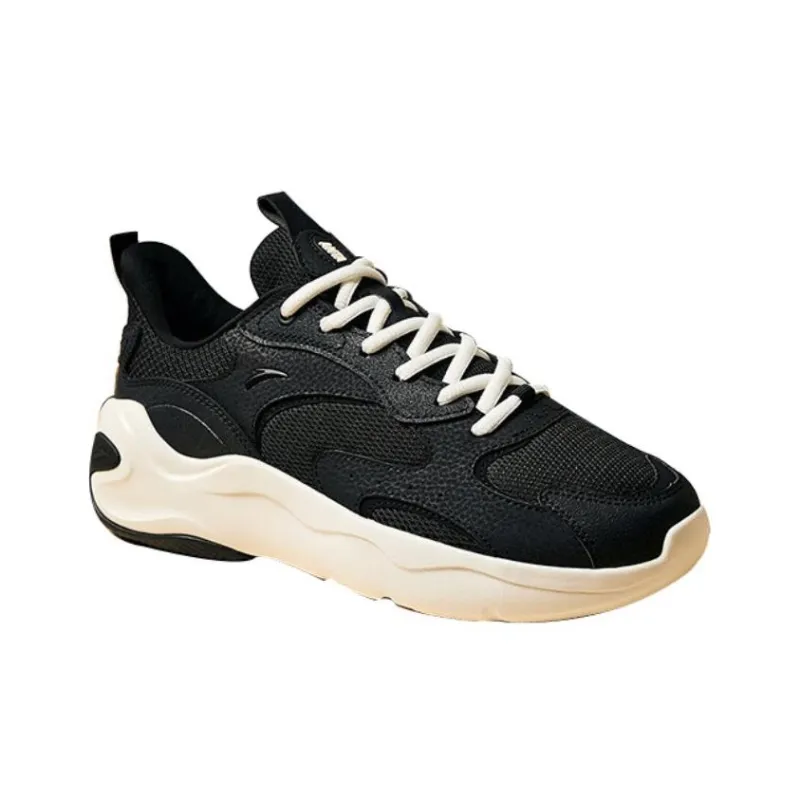 Anta Gravitation Height Increasing Chunky Sneakers Men's Black-1
