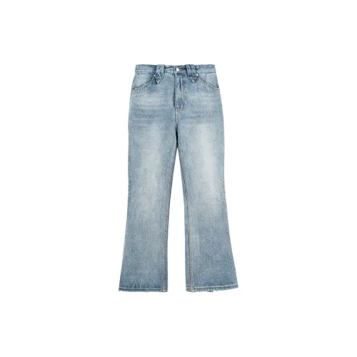 SIMPLE PROJECT Jeans Unisex Washed Blue