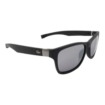 LACOSTE Plastic Square Sunglasses Unisex Black