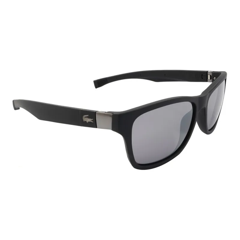 LACOSTE Plastic Square Sunglasses Unisex Black-0