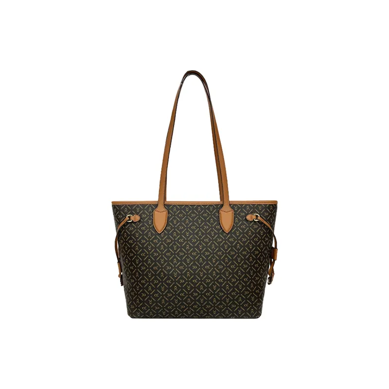 Playboy PVC Tote Bag, Shoulder Bag Tubas Women's Dark Coffee-4