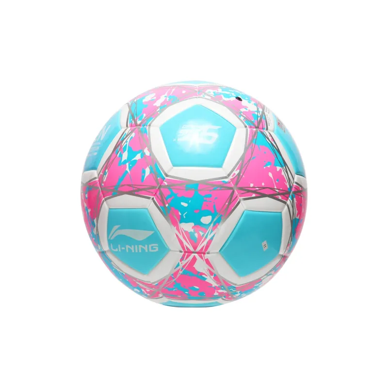 LiNing Size 4 5 Size Soccer TPU Machine Stitched Soccer Ball Unisex Light Blue Pink-23
