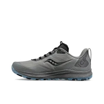 Saucony Peregrine 12 Abrasion Resistant Breathable Low Top Running Shoes Women's Gray