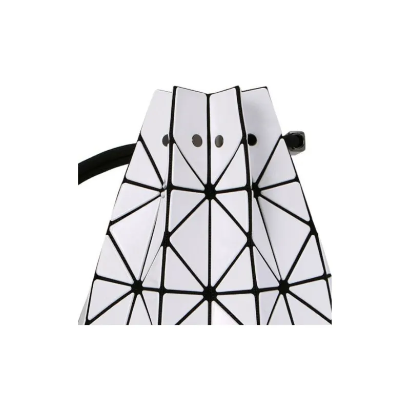 ISSEY MIYAKE Vinyl Chloride Resin Shoulder Bag, Crossbody Bag Women's White-3