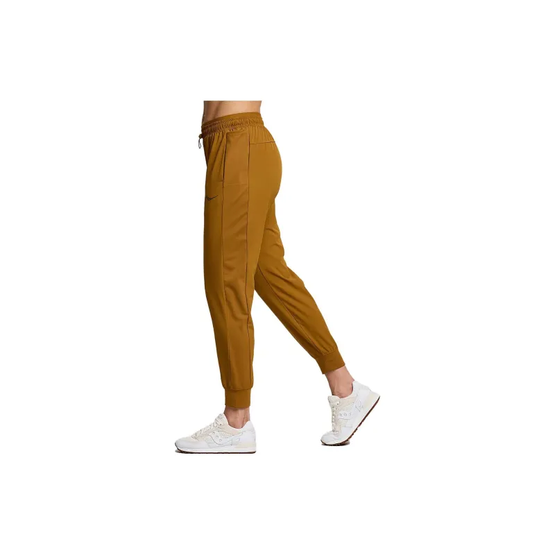Saucony Boston Woven Pant Casual Pants Women's Bronze Yellow-2
