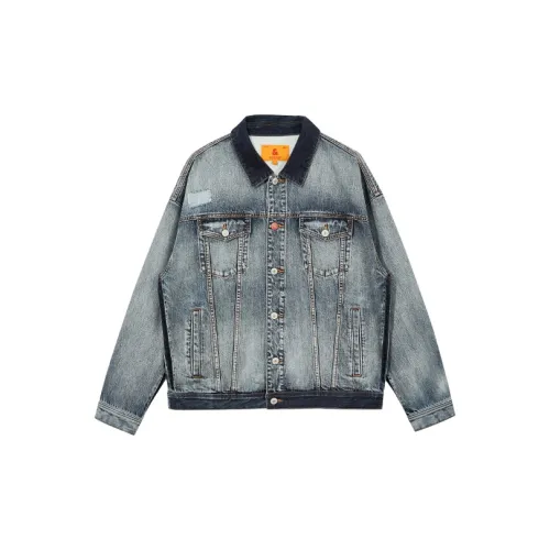 JACK&JONES Denim Jackets Men Medium Denim Blue JIM2 MED DENIM BLUE