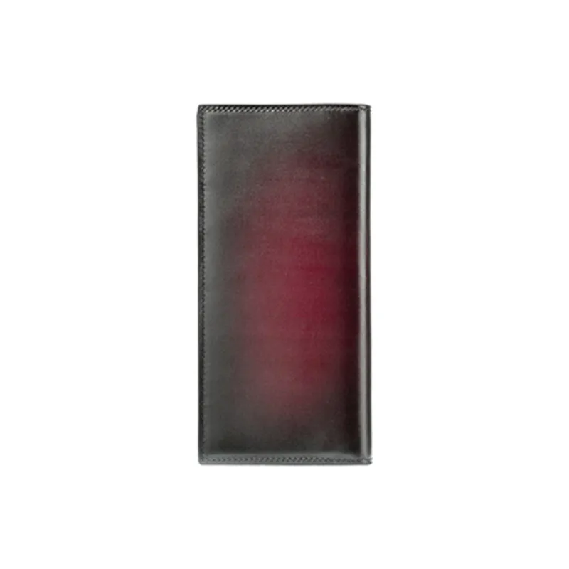PIERRE CARDIN Cow Leather Wallet Men's Blue/Burgundy/Green-6