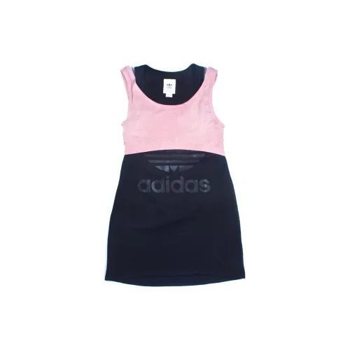 Adidas Originals Layer Dress Sleeveless Dresses Women's Black