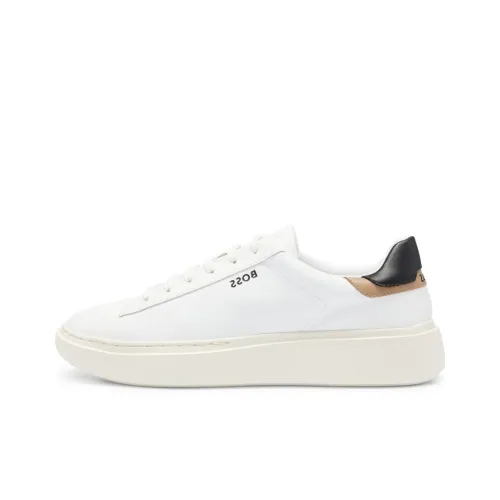 HUGO BOSS Skateboard Shoes Women's Low-Top White