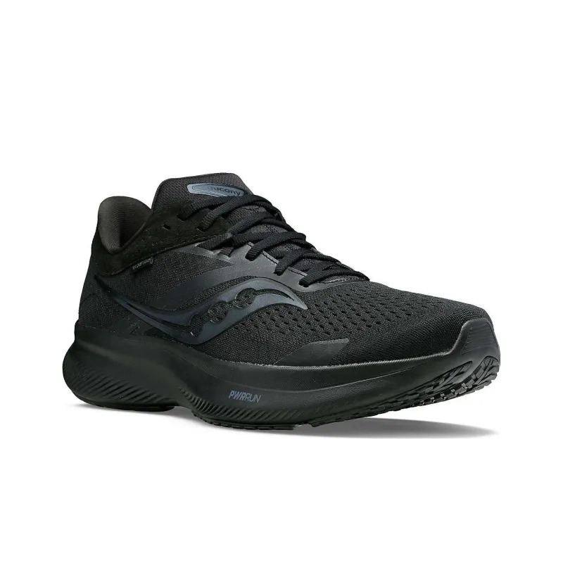 Saucony Ride 16 Yutu Durable Breathable Low Top Running Shoes Women's Black-2