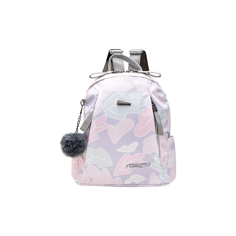 GF Oxford Backpack Large Size Women's Purple Pink-0