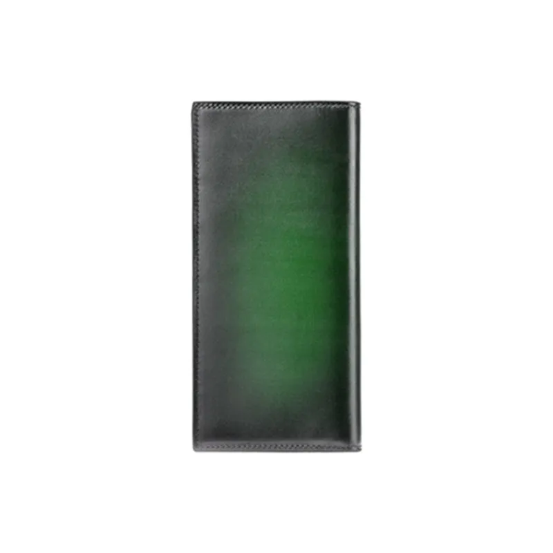 PIERRE CARDIN Cow Leather Wallet Men's Blue/Burgundy/Green-11