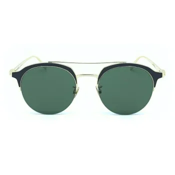 McQ Alexander McQueen Metal Round Sunglasses Unisex Gold