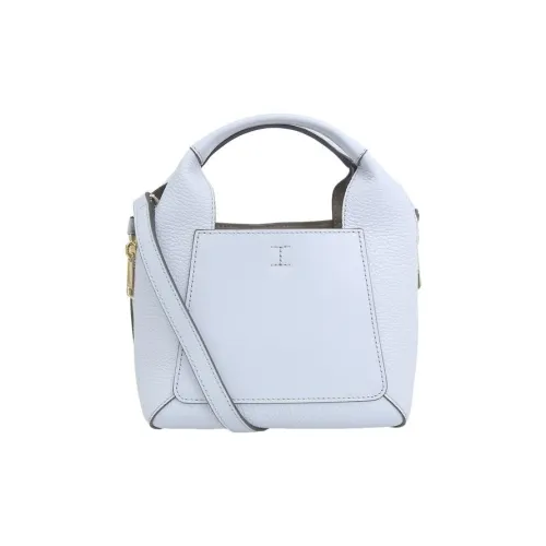 Furla Leather Tote Bag, Shopping Bag, Portable Crossbody Bag, Shoulder Bag Mini Women's Light Gray