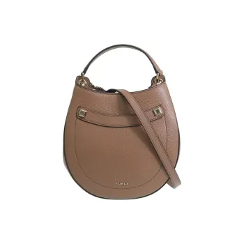 Furla Leather Shoulder Bag, Crossbody Bag, Handbag Women's Caramel