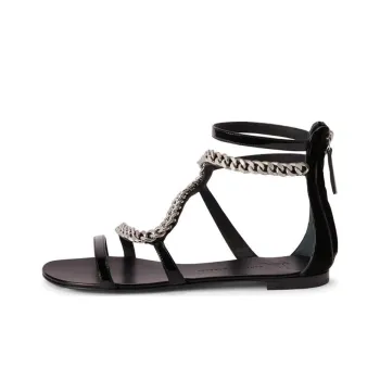 Giuseppe Zanotti Samantha Chain detail Flat Sandals
