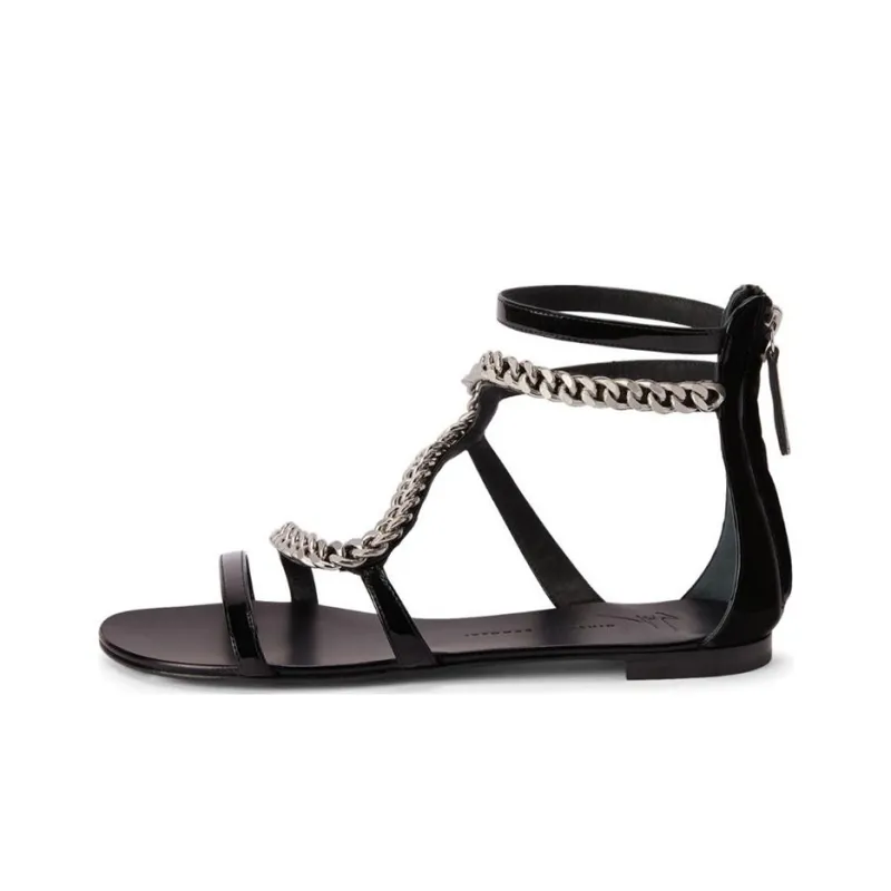 Giuseppe Zanotti Samantha Chain detail Flat Sandals-0