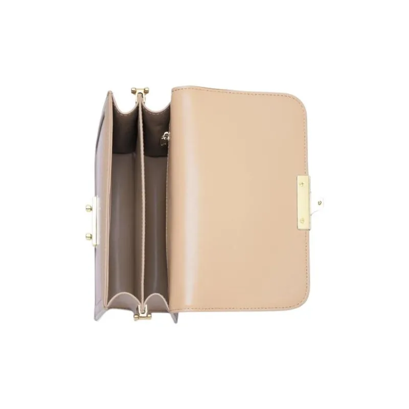 JW PEI Leather Tofu Bag Small Square Bag Shoulder Bag Crossbody Bag Women's Apricot/Ecru/Black-3