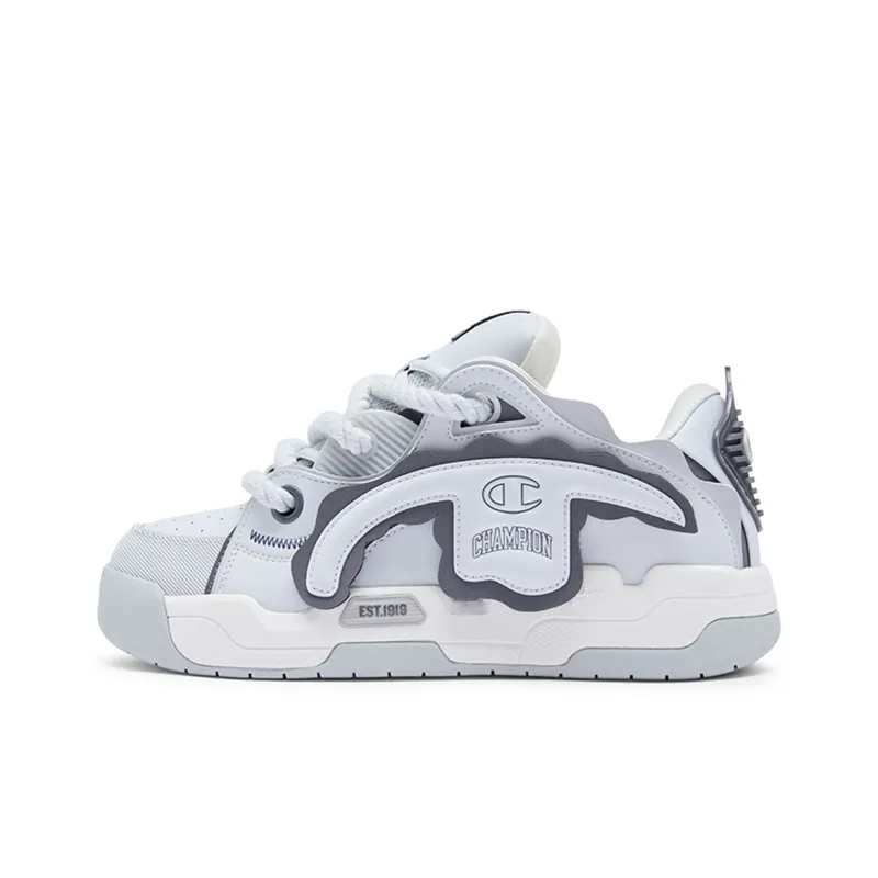 Champion TronSkateV1 Low Top Skateboard Shoes Men's Gray-0