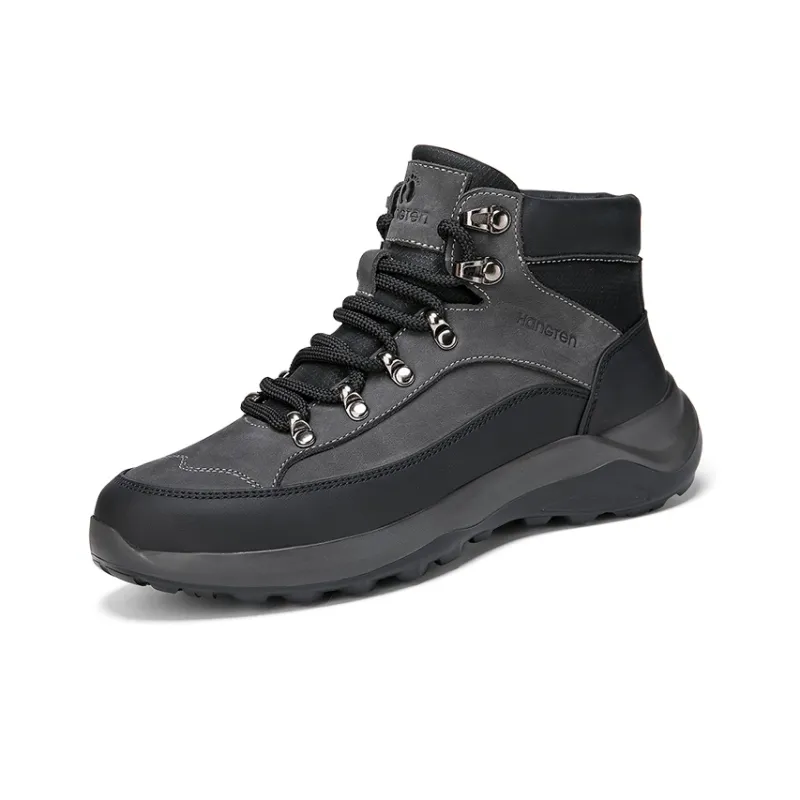 HANG TEN Cushioning Anti-Slip And Wear-Resistant Coverage Mid-Top Outdoor Shoes Women's Black Pink-11