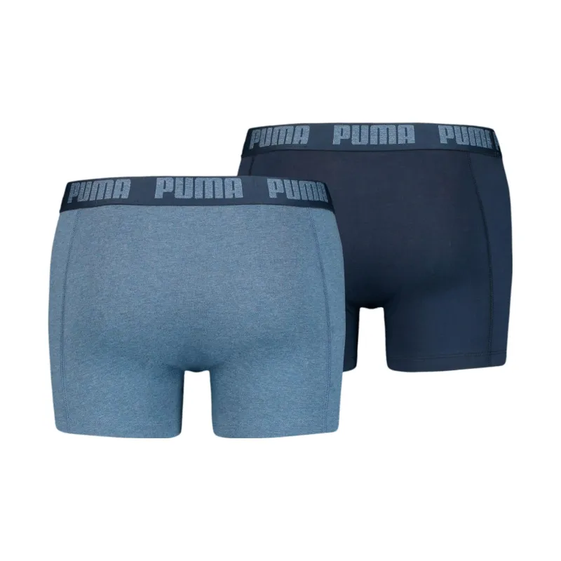 PUMA Basic Men's Boxers 2 Pack Underpants Men's 2 Pack Denim Blue-1