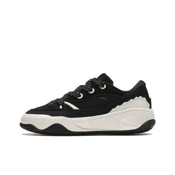 Anta Cookie Shoes Wear resistant And Lightweight Low Top Skateboard Shoes Women's Black