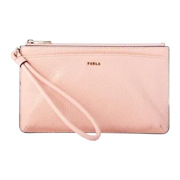Furla Leather Clutch Women's Candy Rose Pink