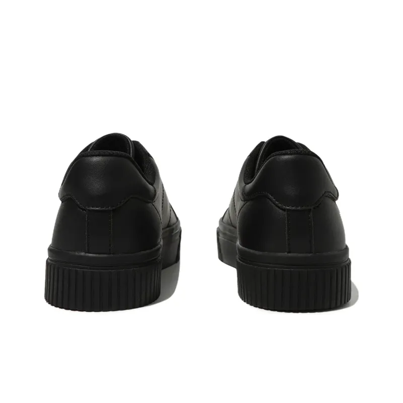 FILA Coat Deluxe Abrasion Resistant Low Top Skateboard Shoes Unisex Black Korean Style-4