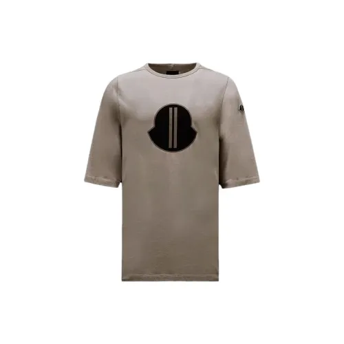 Rick Owens X Moncler RICK OWENS Co-brand T-Shirts Unisex Brown