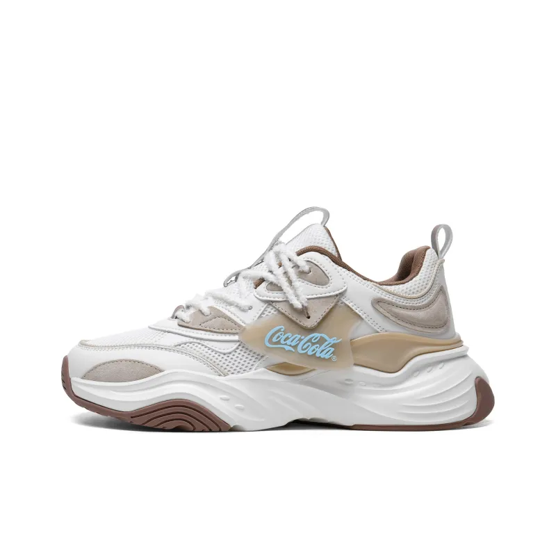 Coca Cola Wear Resistant Height Increasing Low Top Chunky Sneakers Unisex-12