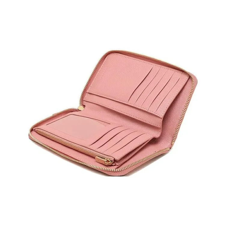 COACH Leather Wallet Medium Size Unisex Light Blush Multicolor-4